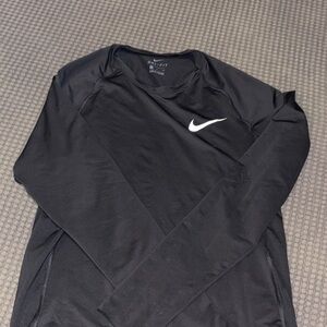 Nike Black Dri-FIT Long Sleeve Top